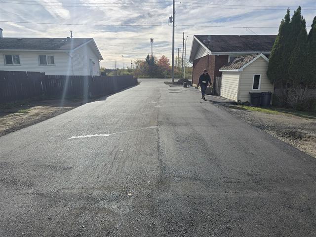 Freshly paved private roadway in Ottawa